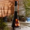 Outdoor Steel Chiminea Patio Heater