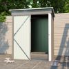 Patio, Lawn & Garden,5*3FT Outdoor Storage Shed ,Tool Shed with Sloping Roof and Lockable Door,Metal Shed for Backyard Garden Patio Lawn, Grey